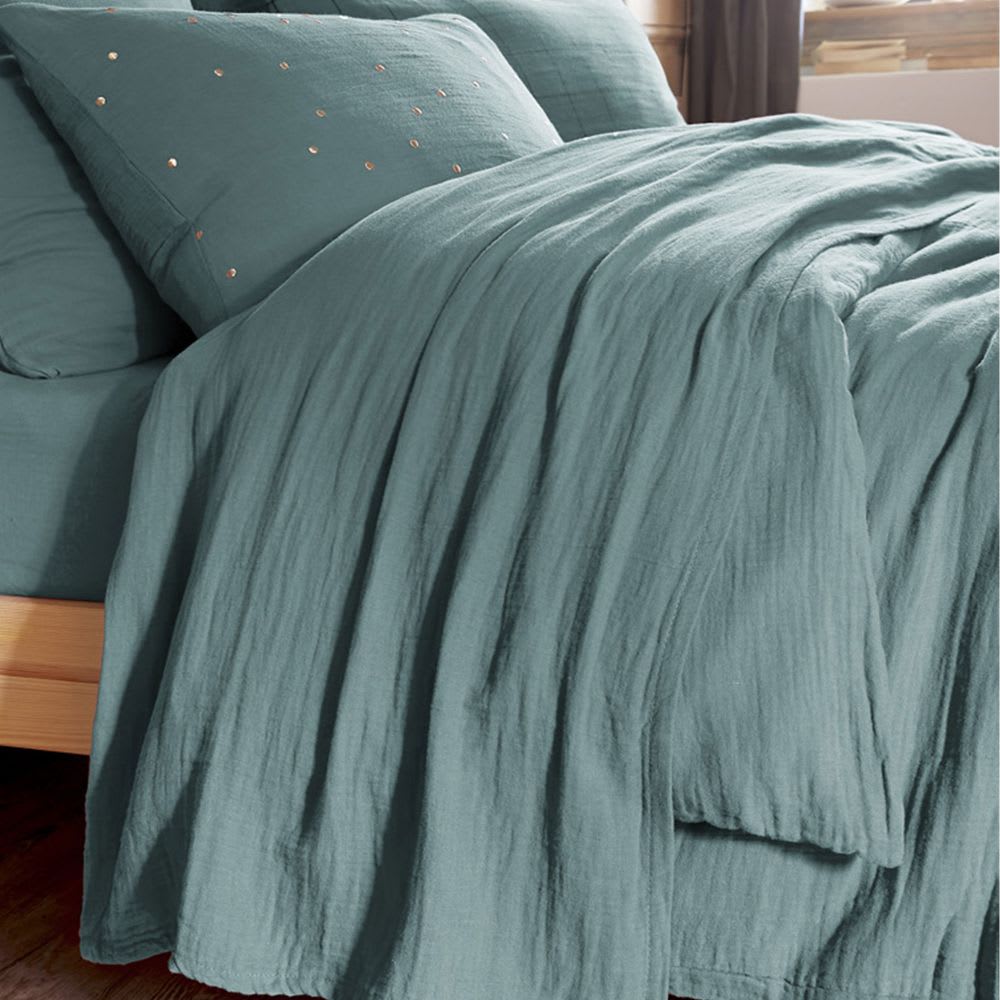 Drap plat gaze de coton uni 270x300 cm — vue 3