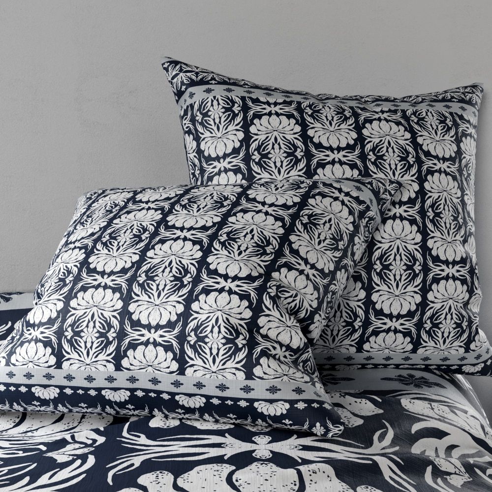Parure de lit 2 places coton à motifs 220x240 cm - Maisons du Monde