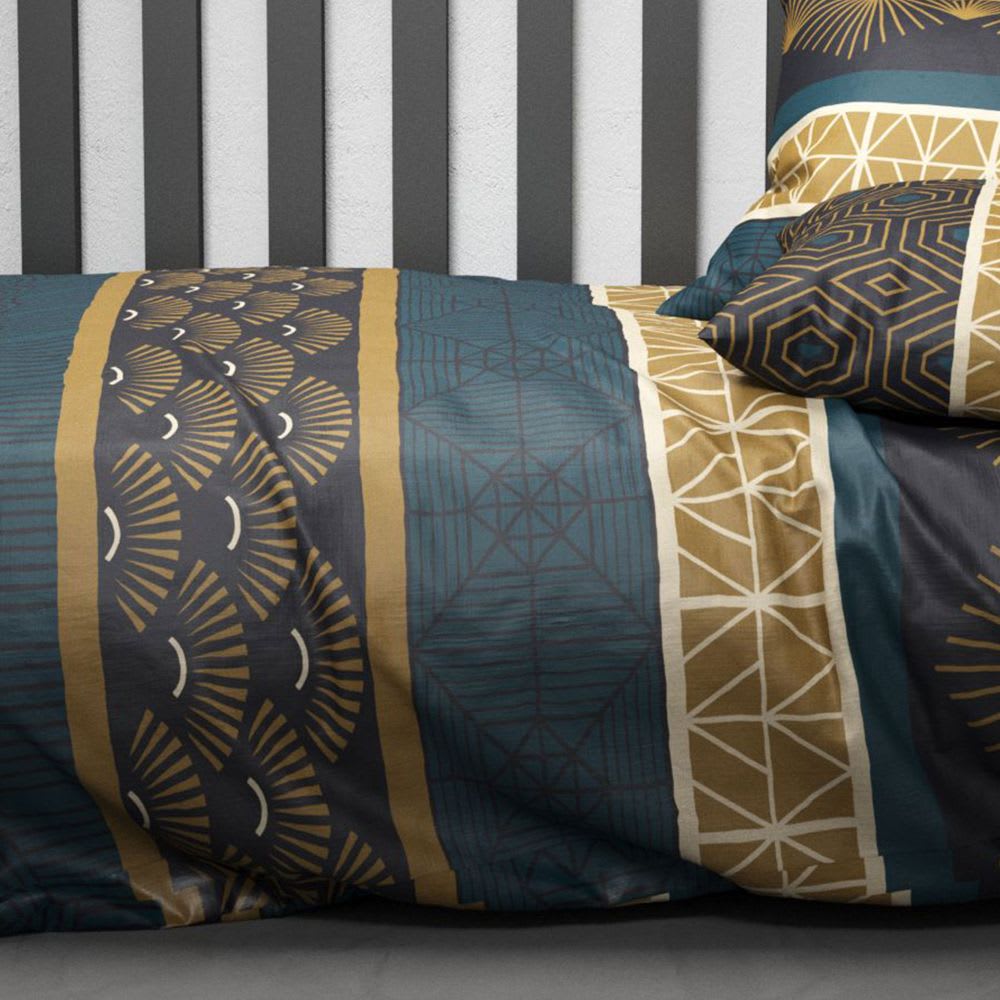 Parure de lit 2 places coton à motifs 220x240 cm - Maisons du Monde