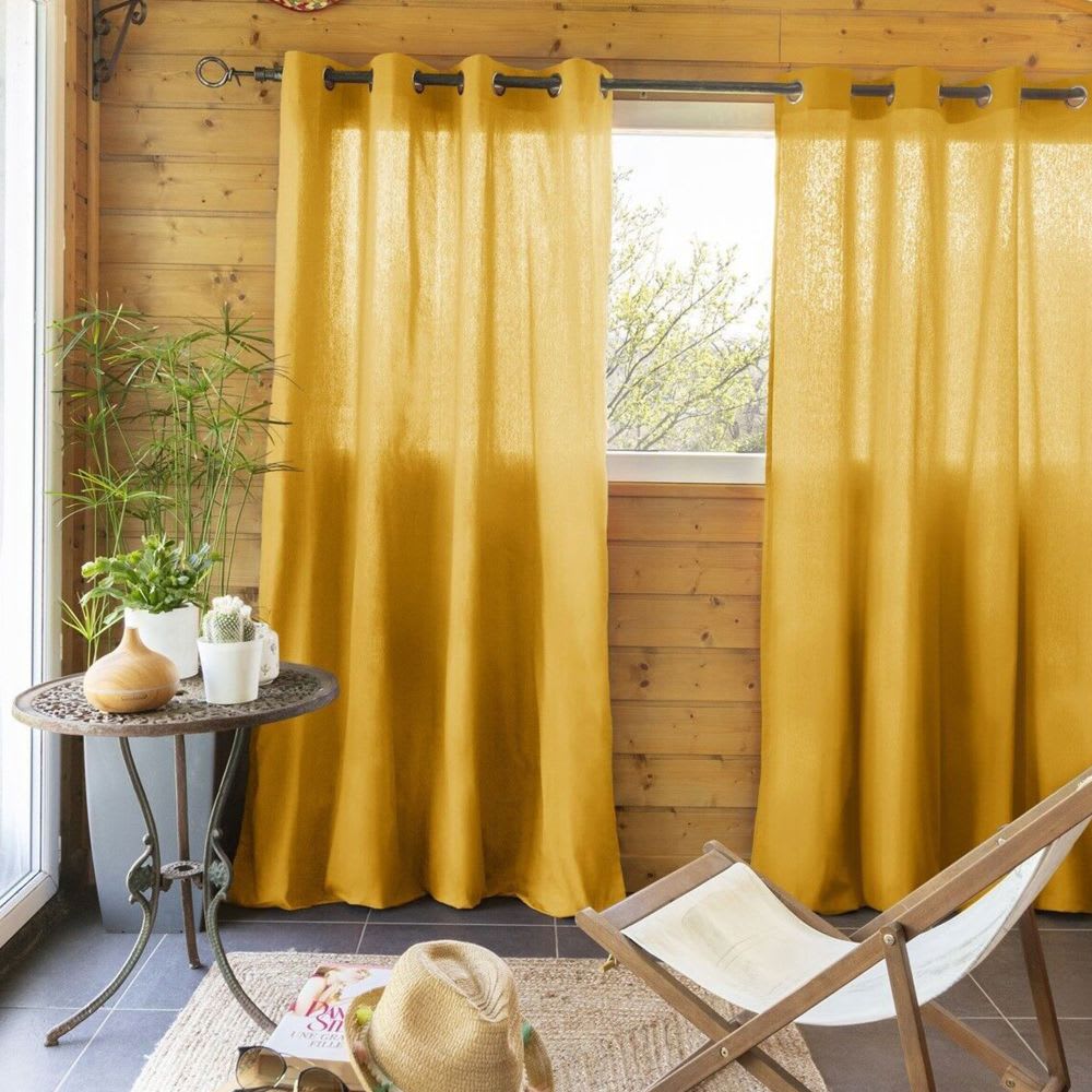 Rideau 100% coton uni 140x260 cm — vue 3