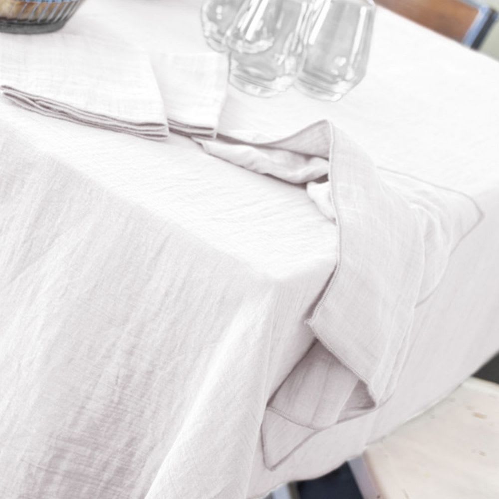 Nappe gaze de coton unie 150x350 cm - Maisons du Monde