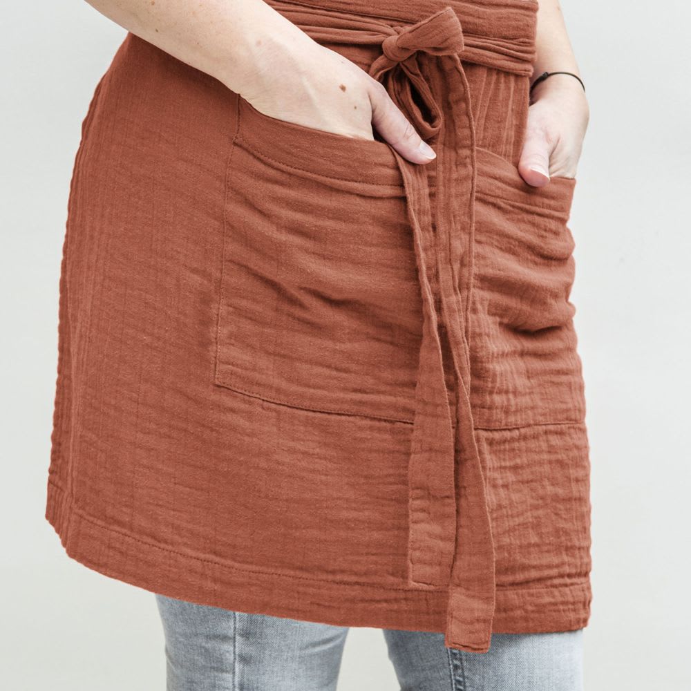 Tablier gaze de coton uni 45x80 cm - Maisons du Monde