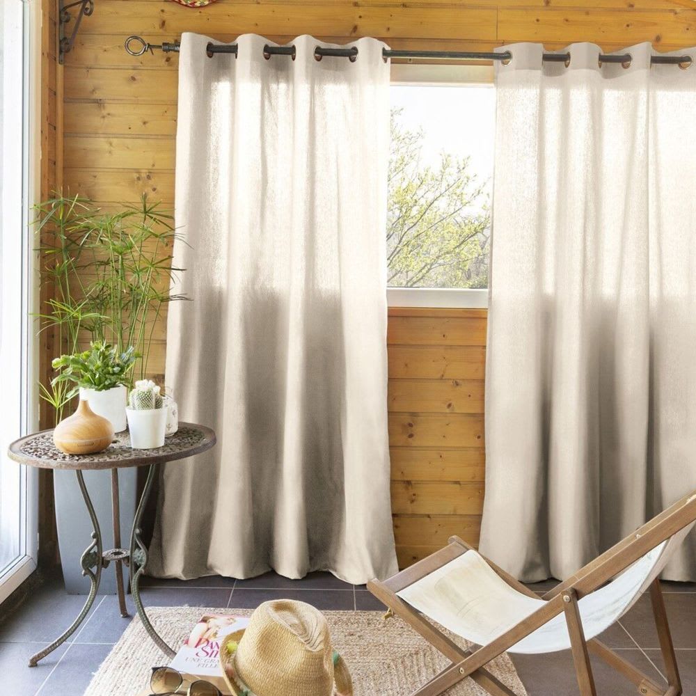 Rideau 100% coton uni 140x260 cm — vue 3