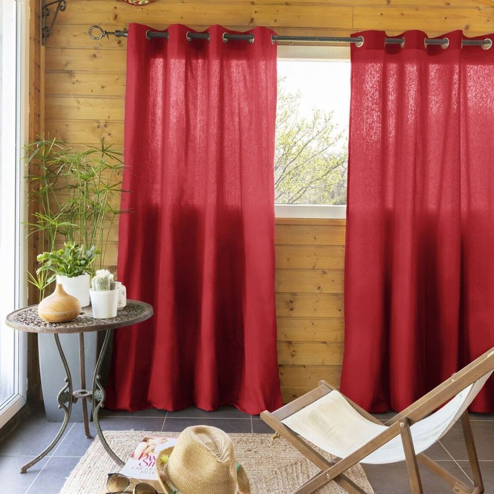 Rideau 100% coton uni 140x260 cm — vue 3