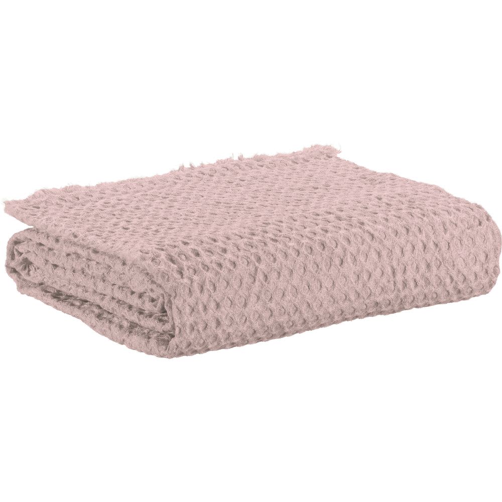 Housse De Rêve Plaid polyester recyclé blush 130x160 cm style classique chic Rose Certifié Oeko-Tex Pes - Polyester