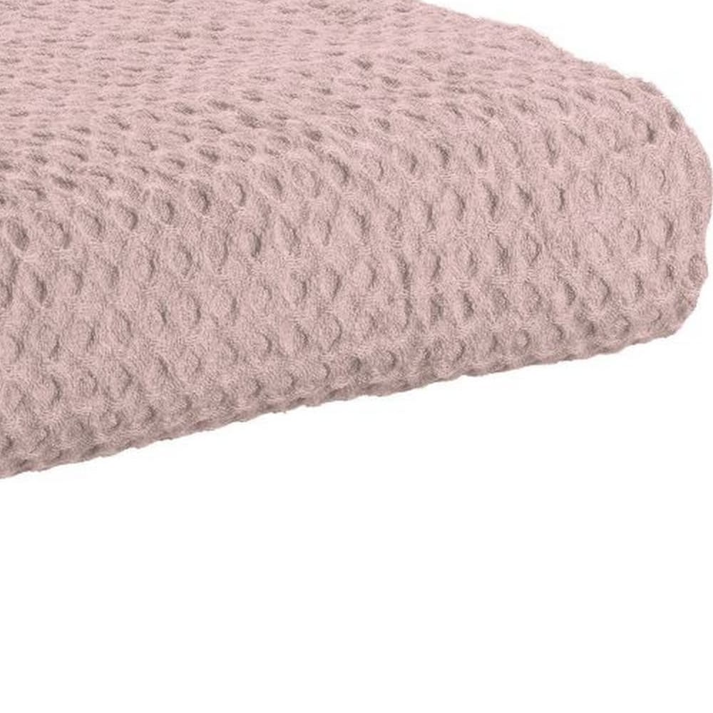 Plaid polyester recyclé blush 130x160 cm - Maisons du Monde