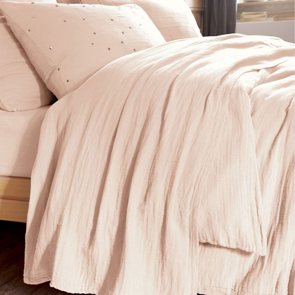 Drap plat gaze de coton uni 270x300 cm - Maisons du Monde