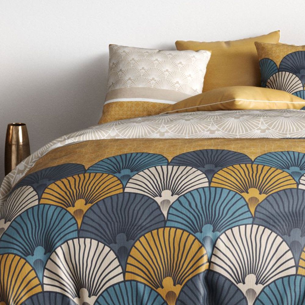 Parure de lit 2 places coton à motifs 220x240 cm - Maisons du Monde