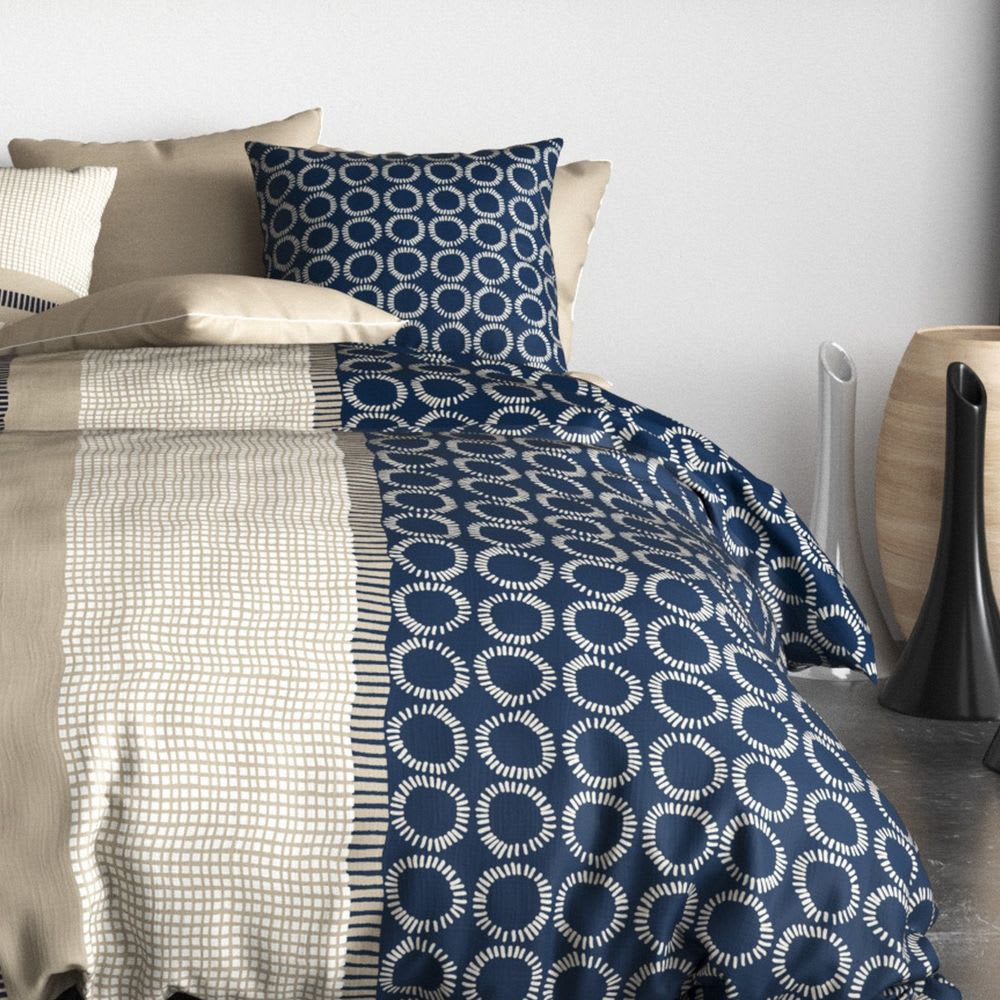 Parure de lit 2 places coton à motifs 220x240 cm - Maisons du Monde