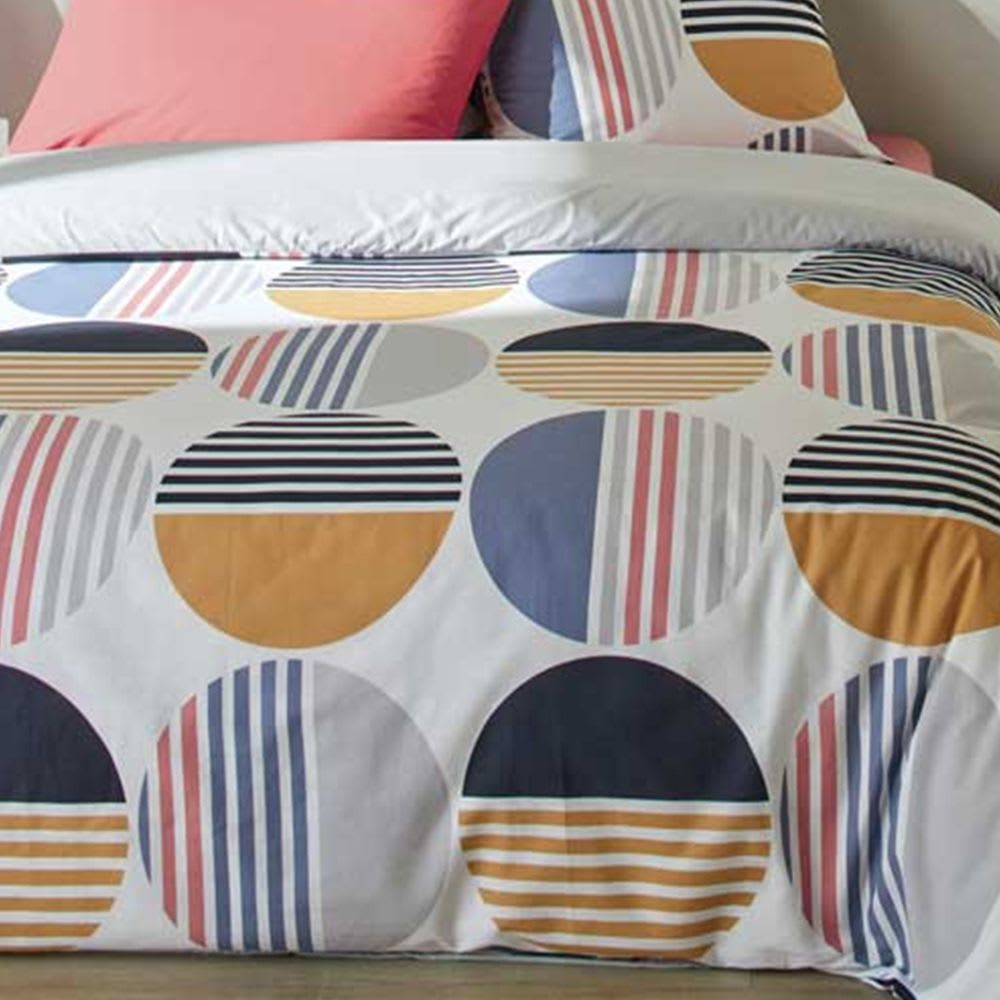 Parure de lit 2 places coton à motifs 220x240 cm - Maisons du Monde