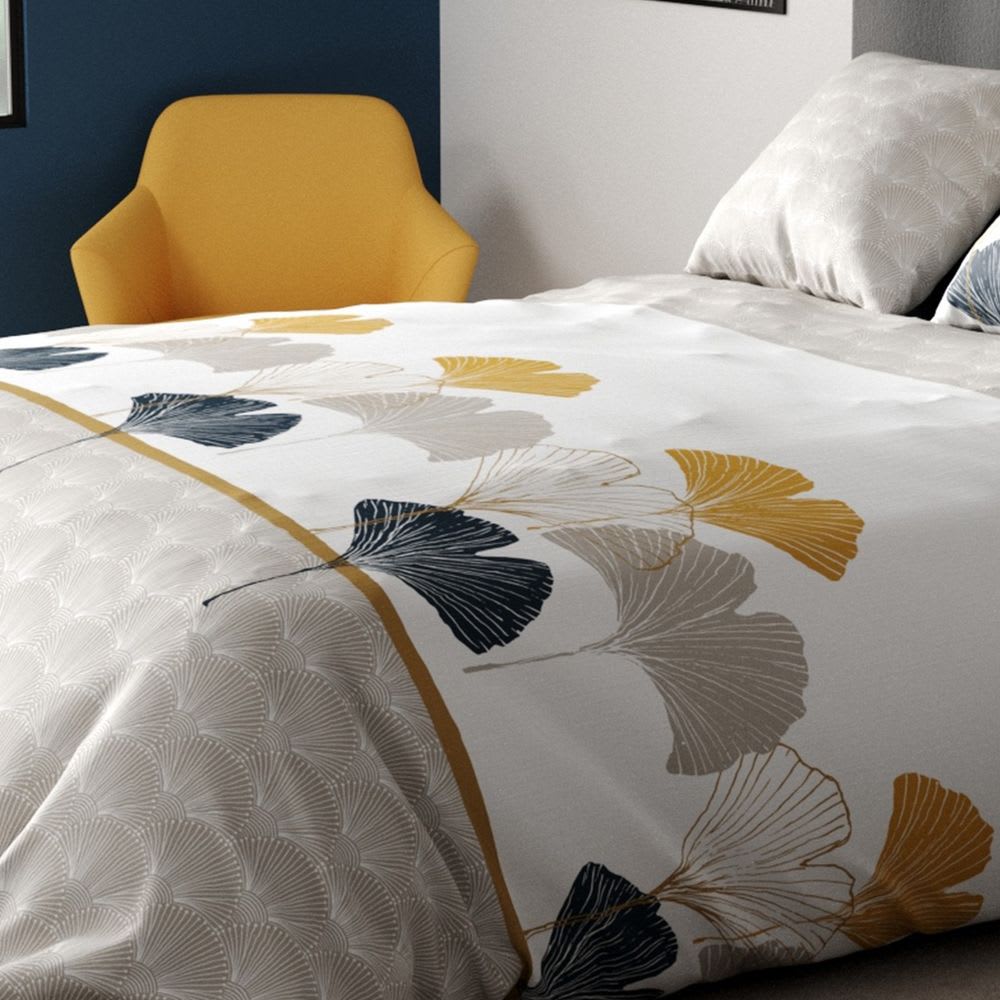 Parure de lit 2 places coton à motifs 220x240 cm - Maisons du Monde
