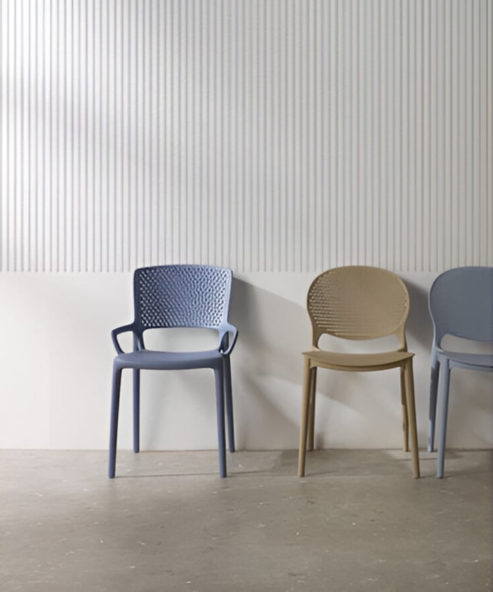 4er Set pp Stühle hellblau - Maisons Du Monde