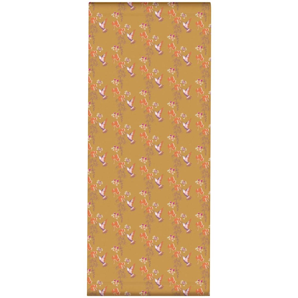 Toile outdoor de chaise longue amovible motif oiseaux tabac