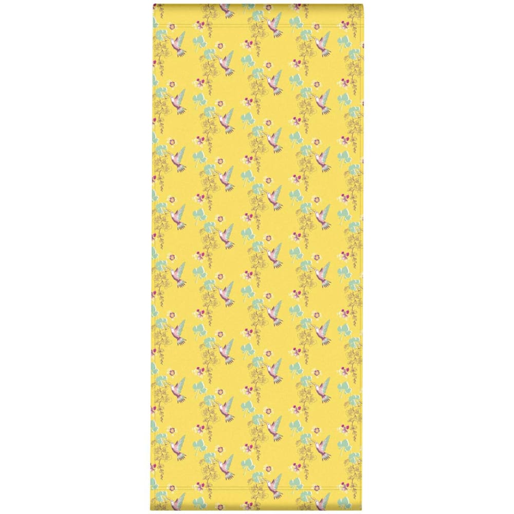 Toile outdoor de chaise longue amovible motif oiseaux jaune
