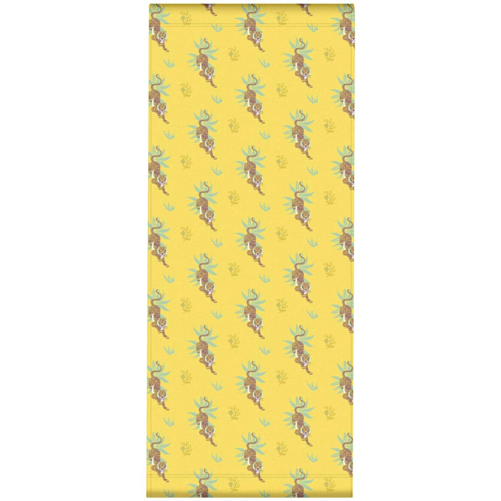 Toile outdoor pour transat, prête à poser, motif tigres jaune