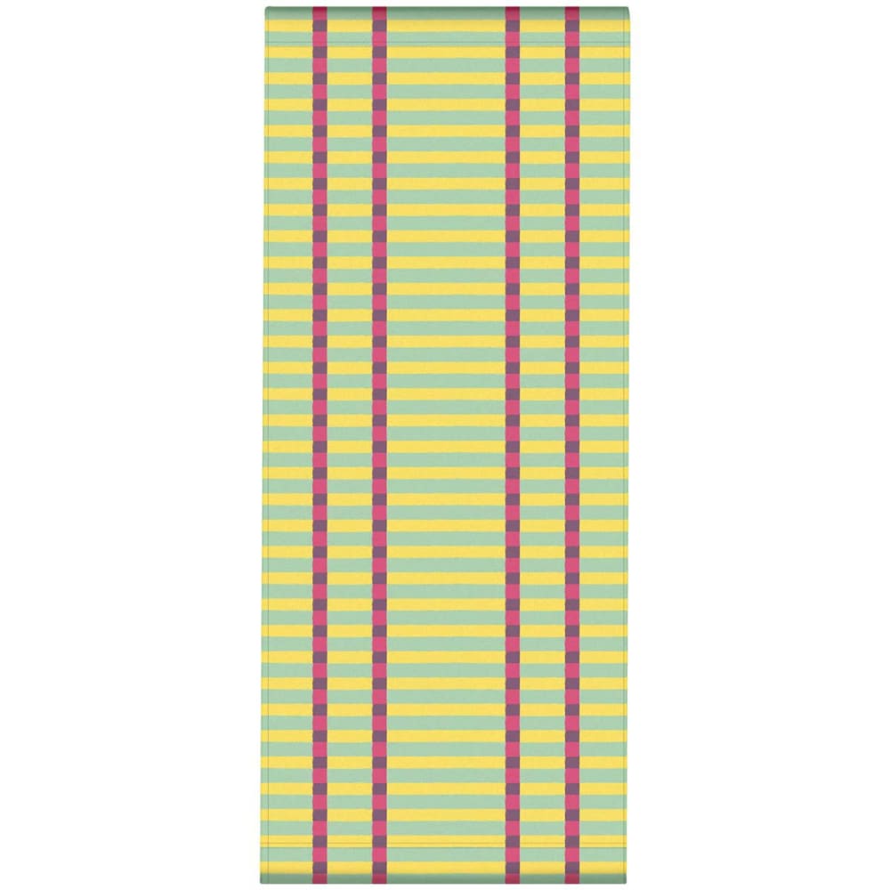 Toile outdoor de chaise longue amovible motif rayures jaune