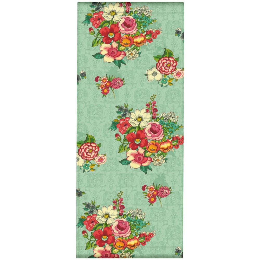 Toile outdoor pour transat, prête à poser, motif fleuri lagon