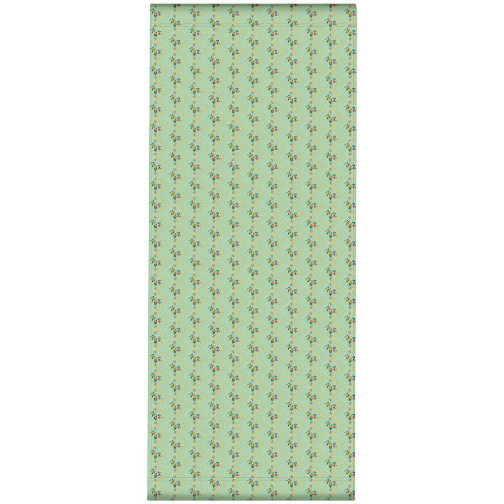 Vent de Bohème Fertige Liegestuhlbespannung Floraler Druck Vintage Blau Grün Pes - Polyester