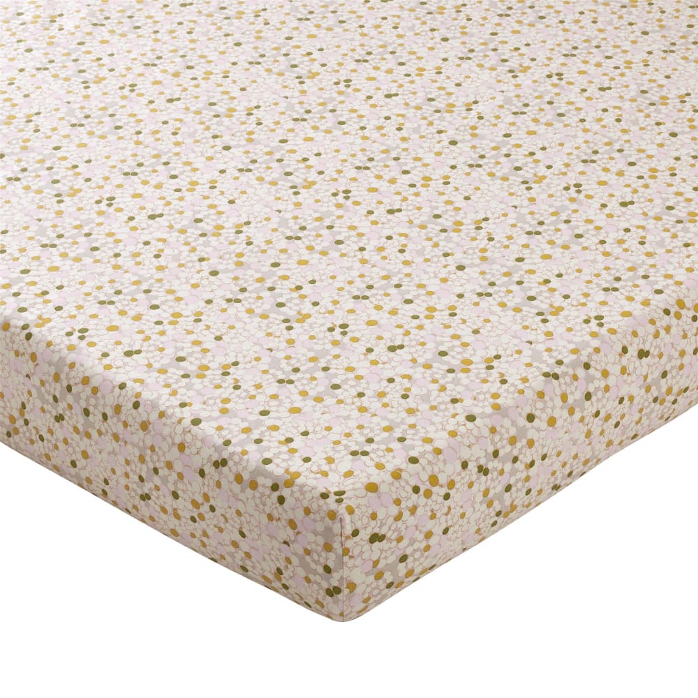 Drap-housse en coton multicolore 140x190x28cm