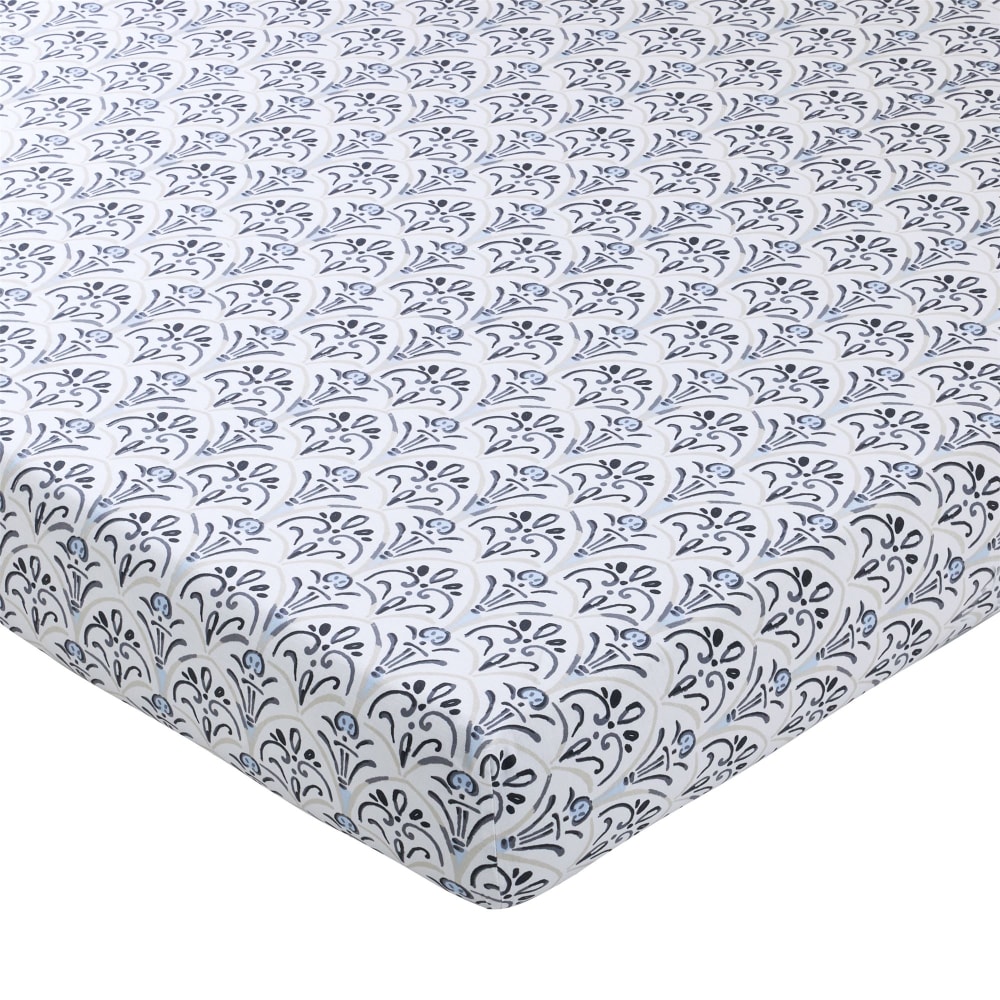 Drap-housse en coton multicolore 160x200x28cm