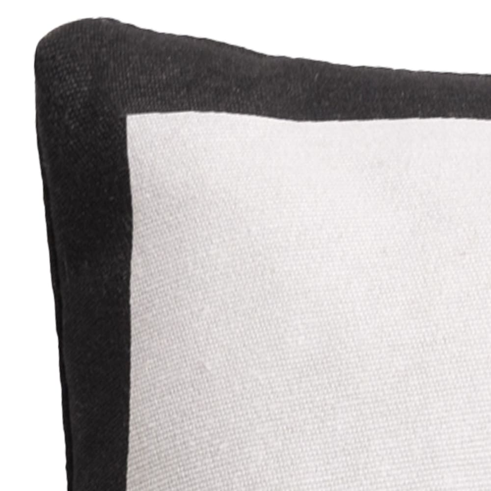 Coussin en coton blanc cassé 40x40cm — vue 4