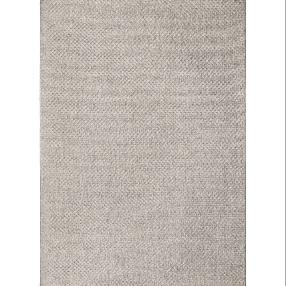 Tapis extérieur intérieur aspect jute gris 160x230