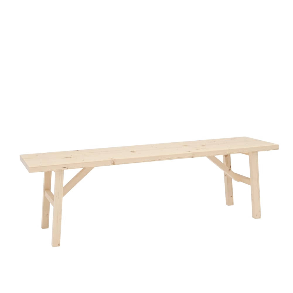 banc en bois de sapin