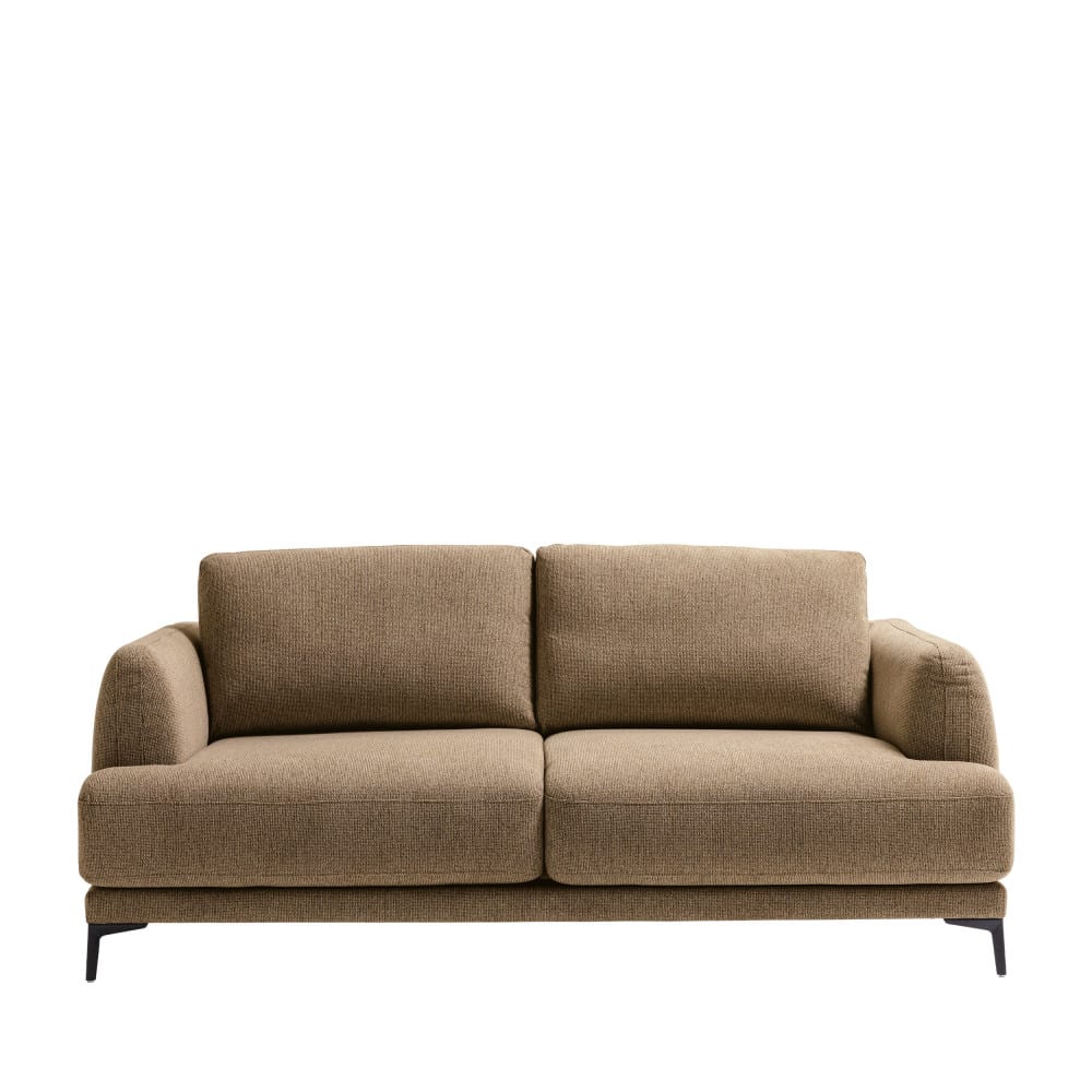 Canapé convertible express 3 places en tissu - Caramel