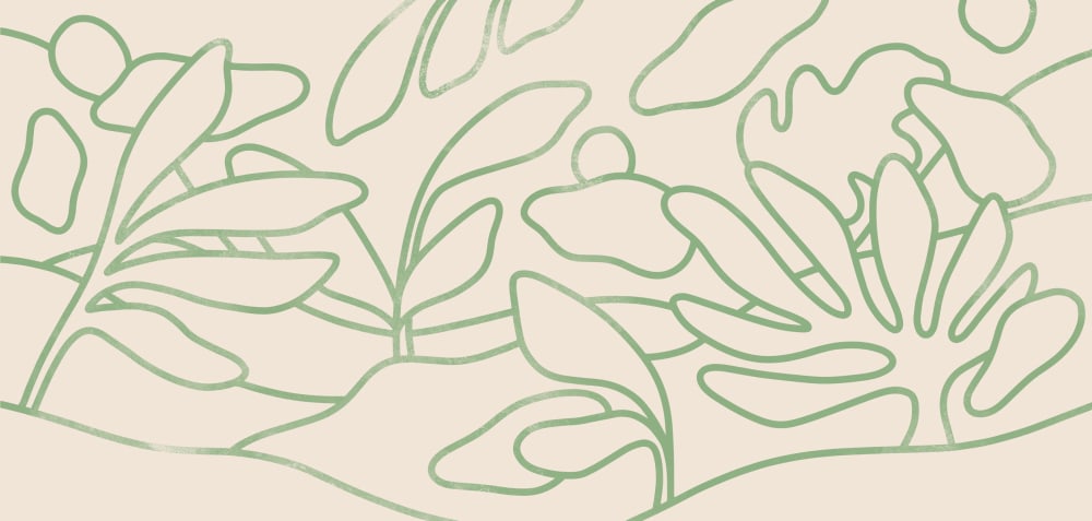 Papier peint panoramique beige et vert 225x250cm — vue 3