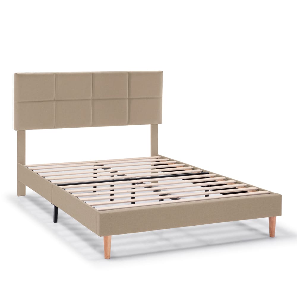 HOMN Polsterbett 30 cm, 90 x 190 cm, Beige style modern Beige Pes - Polyester