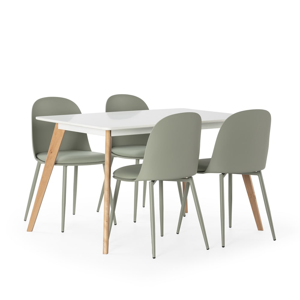 Ensemble table 120x80 - chaises