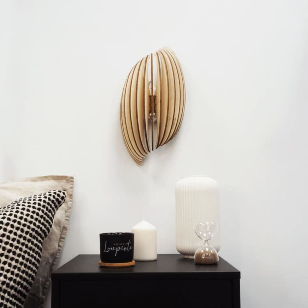 Applique murale bois fsc h40cm bois — vue 4