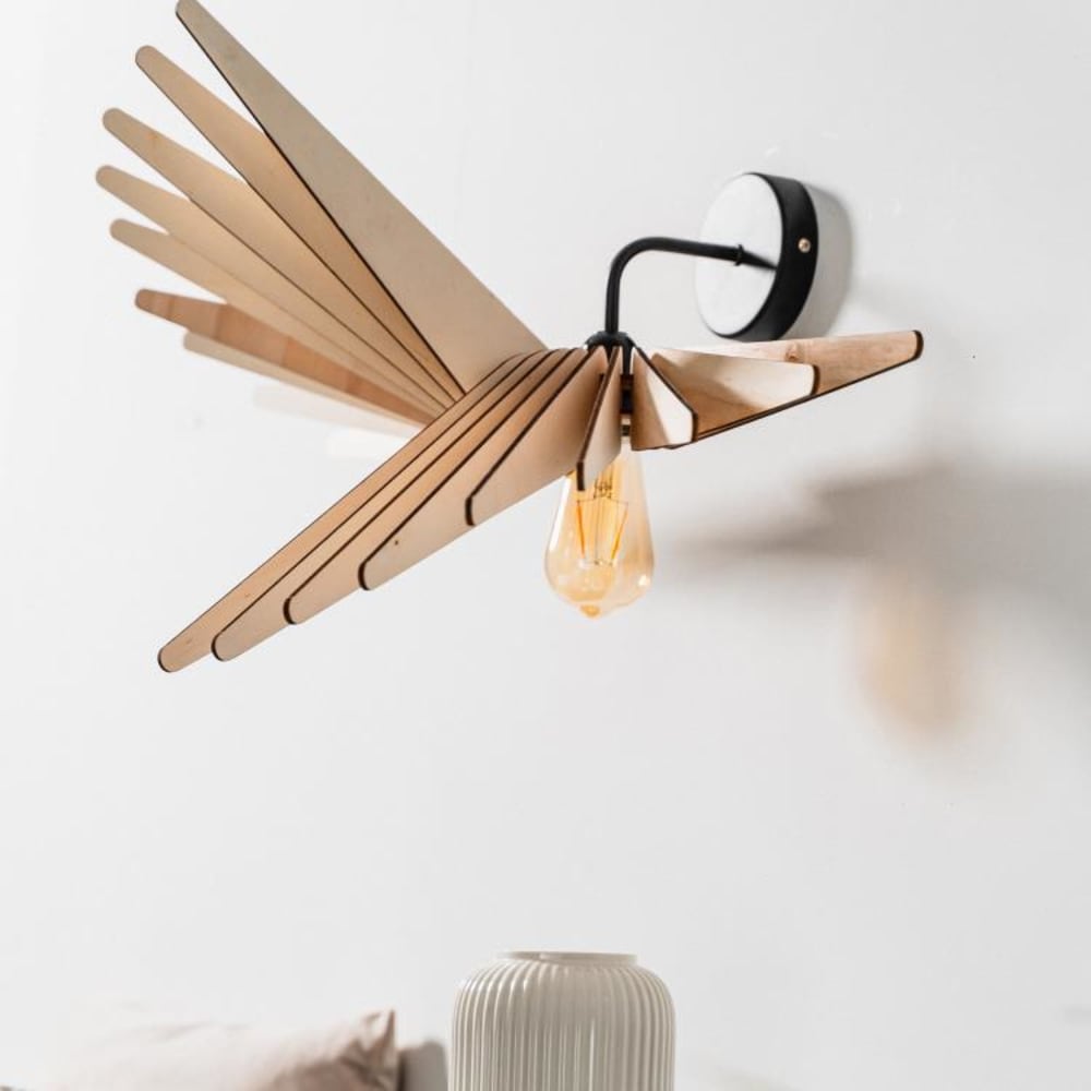 Applique murale bois fsc l65cm bois — vue 4