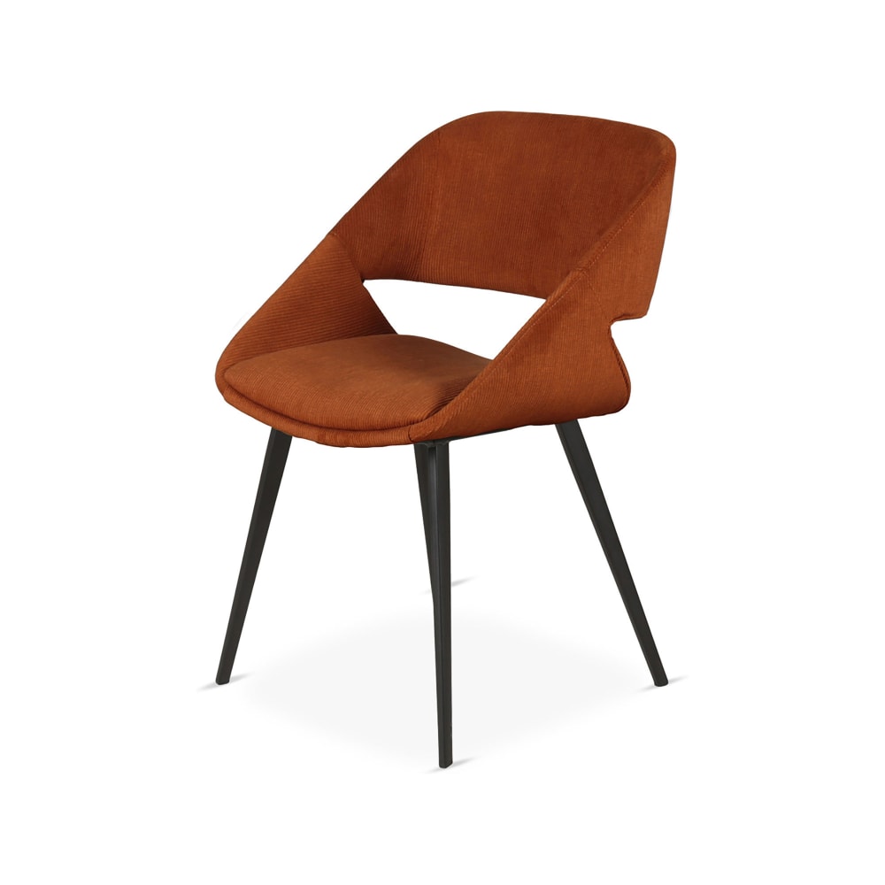 chaise repas velours