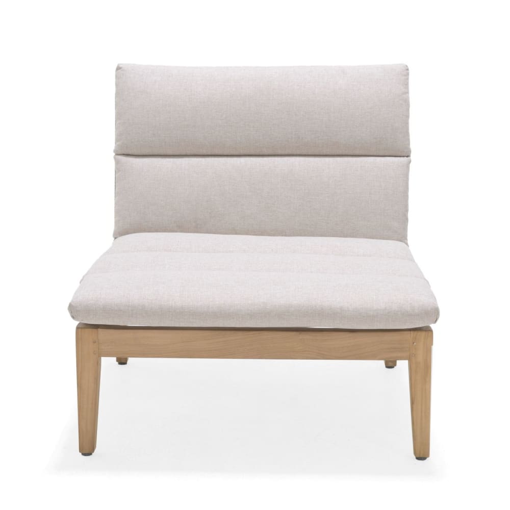 Fauteuil d'extérieur tissu beige AZUR