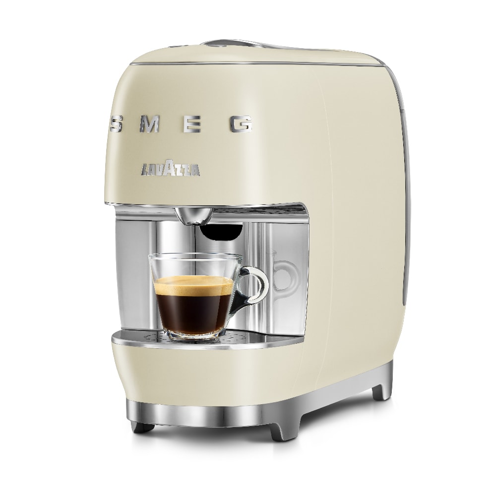 Machine à café dosette Lavazza 0,9L crème Smeg