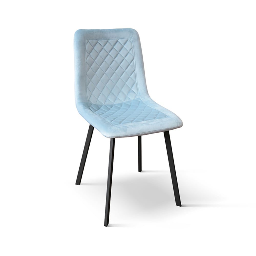 Lot de 4 chaises en velours