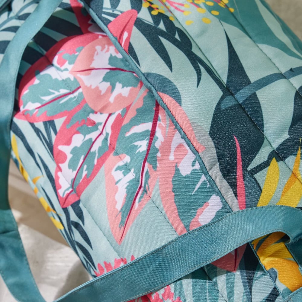 Matelas de plage déperlant avec oreiller intégré 60x180 cm bleu — vue 4