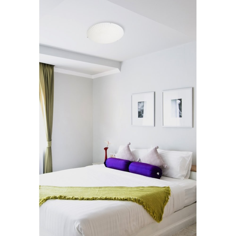 Plafonnier LED Acier Multicolore 40x40x9 CM — vue 3