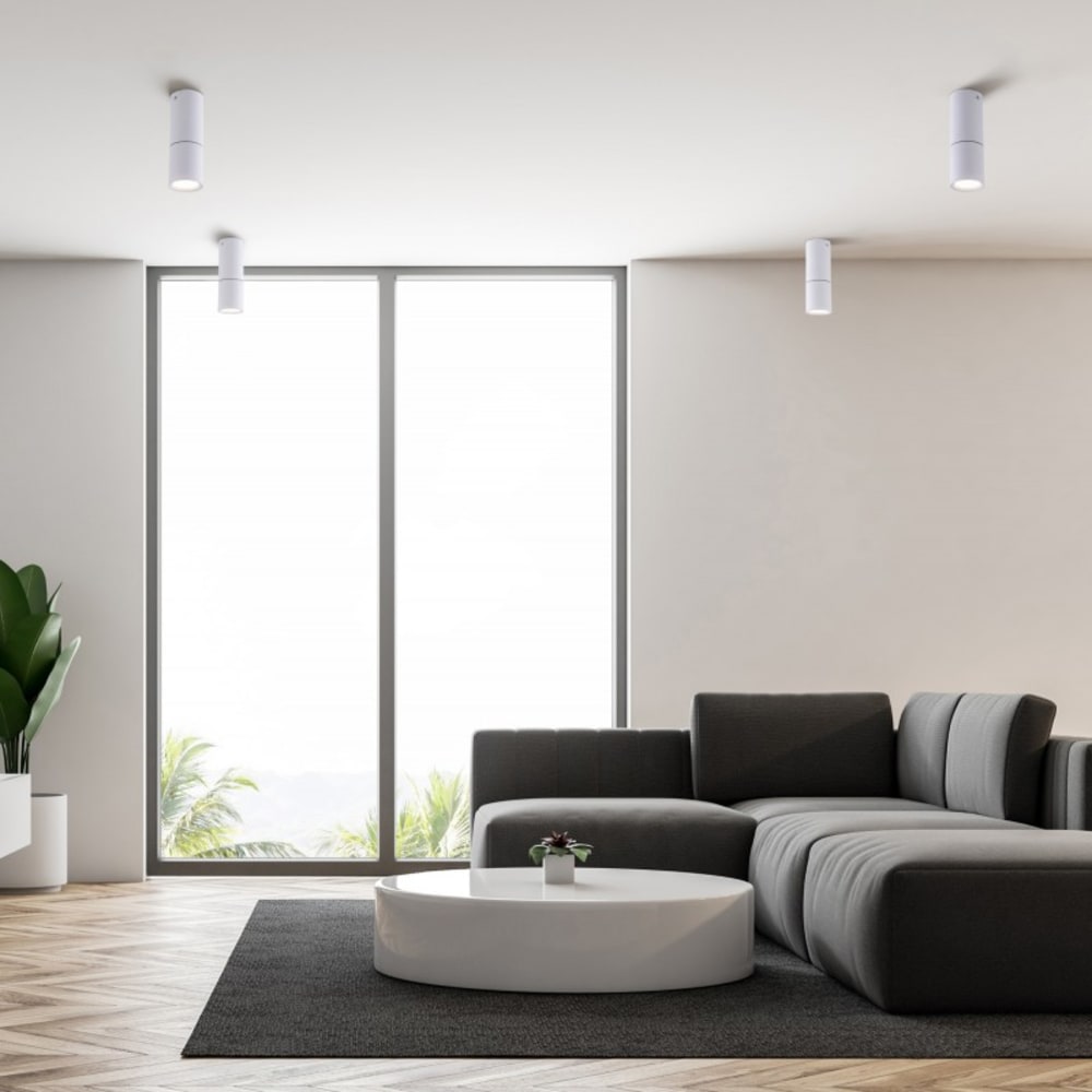 Plafonnier LED IP23 5.8W 4000K Blanc — vue 3