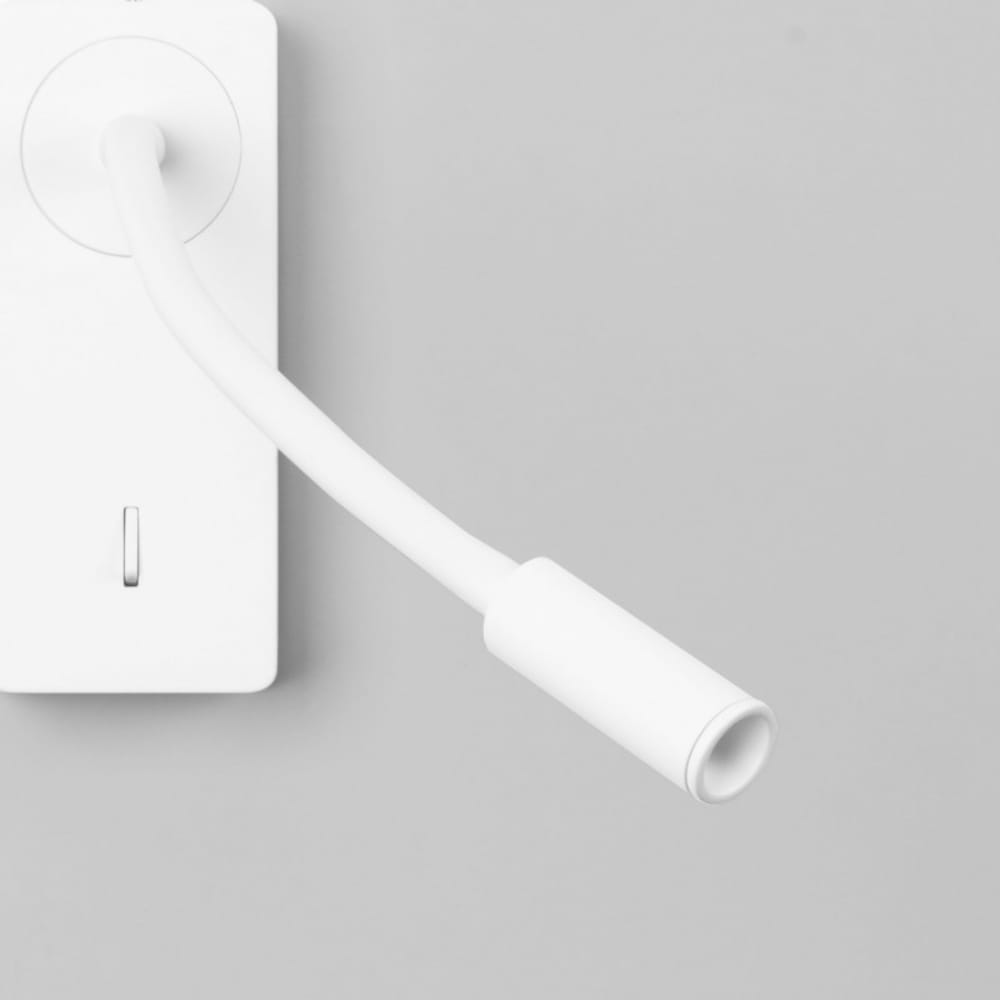 Lampe de Lecture LED Aluminium Blanc 6x14x14 CM - Maisons du Monde