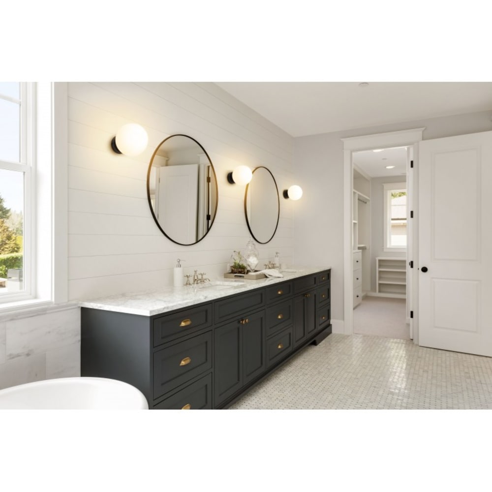 Plafonnier Salle de Bain Acier Noir 15x15x20 CM — vue 4