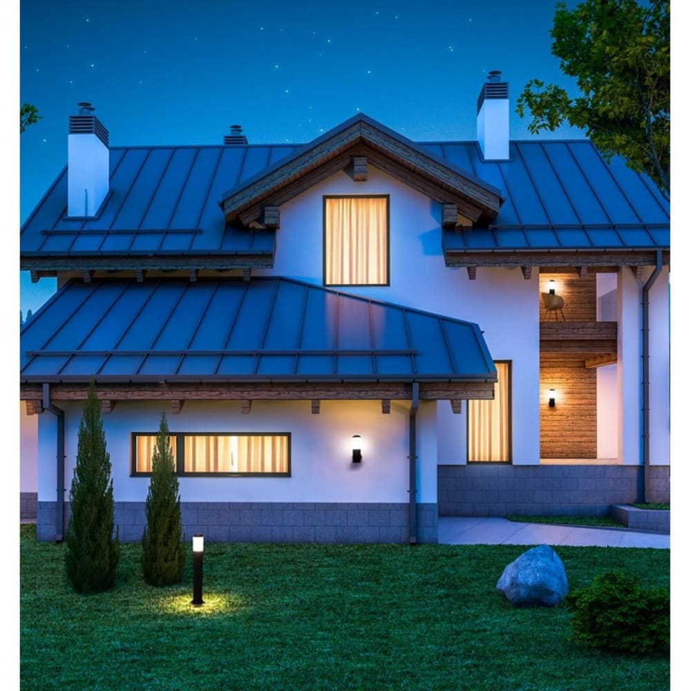 Lampe Murale Style Moderne Polycarbonate Noir 11x13x29 CM - Maisons du Monde