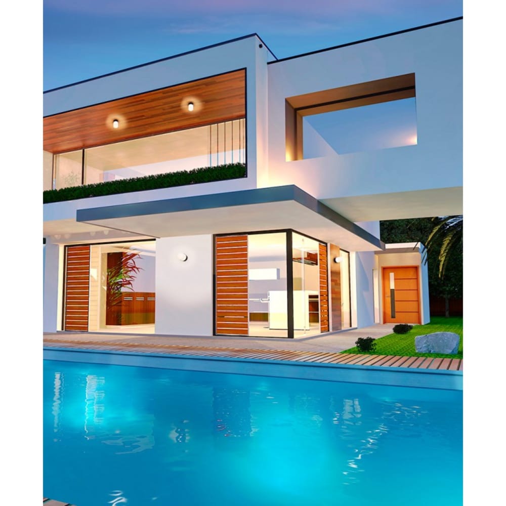 Applique Polycarbonate Noir 16x9x9 CM - Maisons du Monde