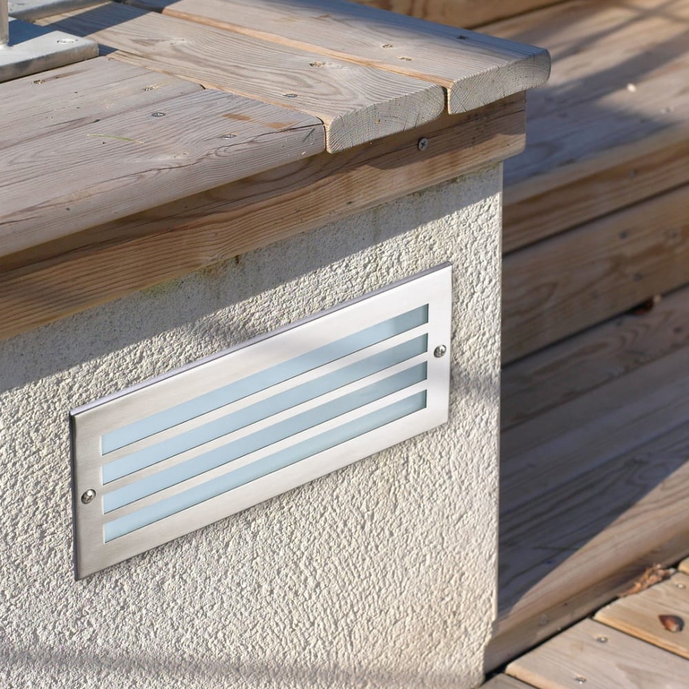 Applique LED Acier inoxydable Gris 23x7x10 CM - Maisons du Monde