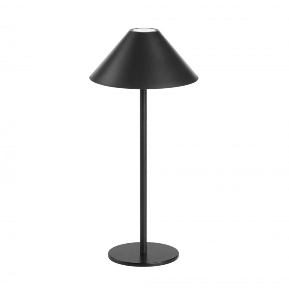 Lampe de Table LED Aluminium Noir 15x15x30 CM