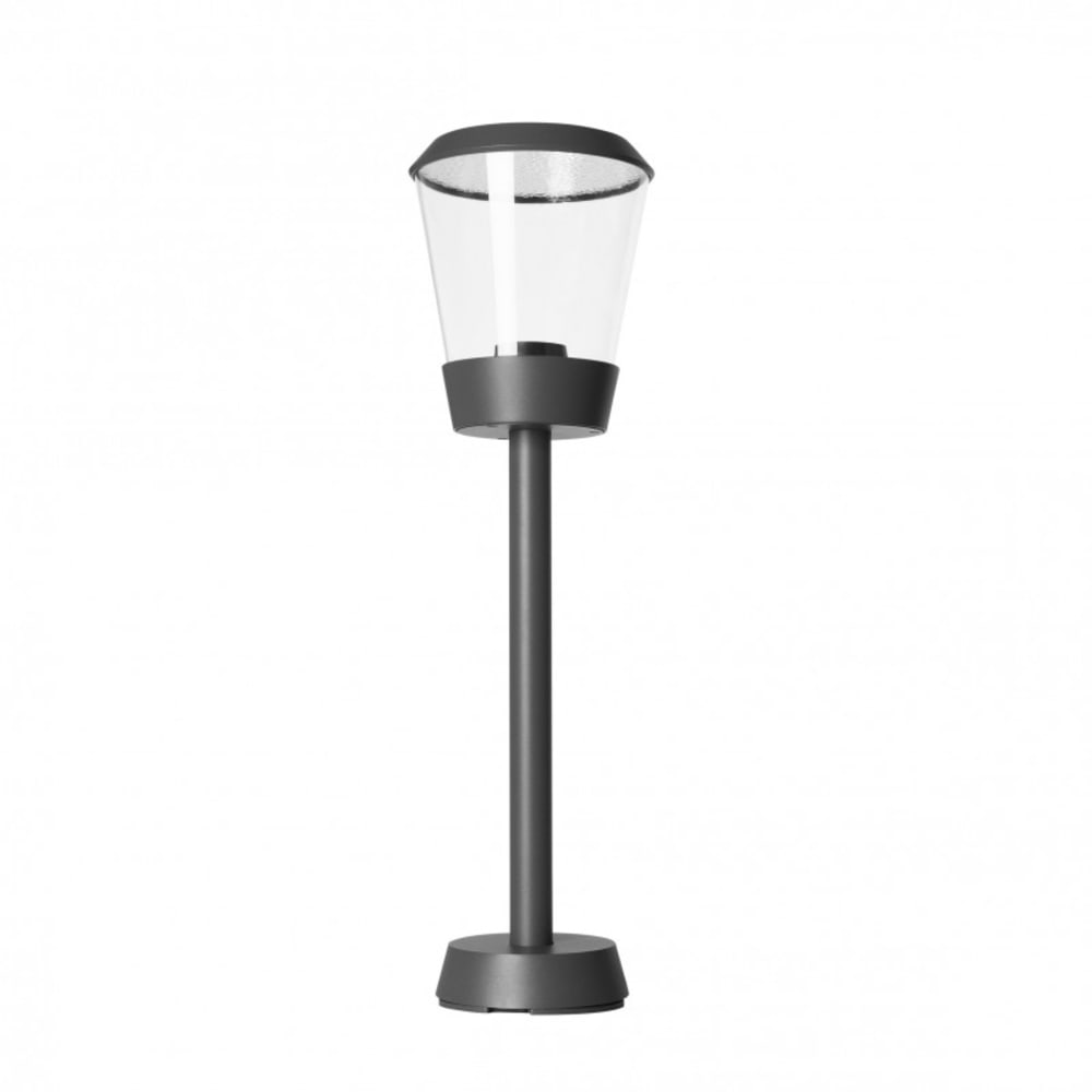 Borne de Jardin Aluminium Gris 17x17x100 CM