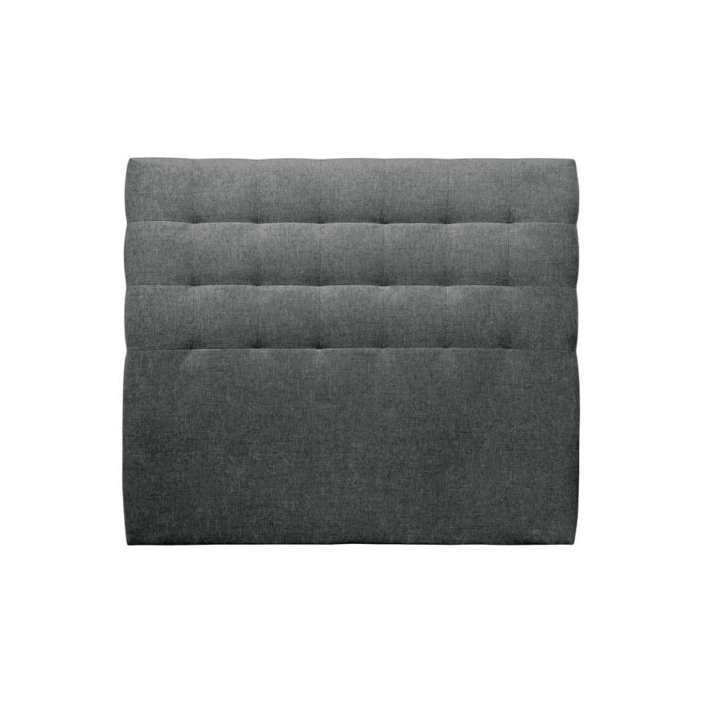 Cabecero acolchado 160 cm - Tela Natté gris antracita