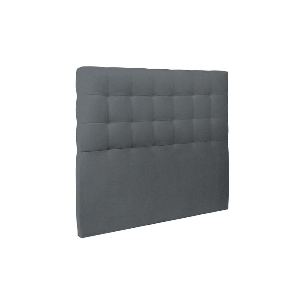 Tete de lit Capitonnée Velours Gris anthracite 160x120