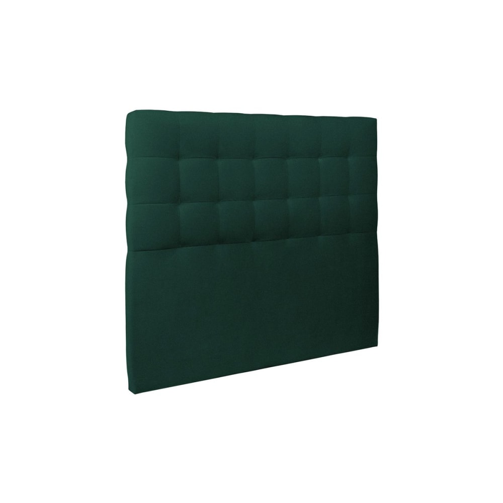 Tete de lit Capitonnée Velours Vert 140x120